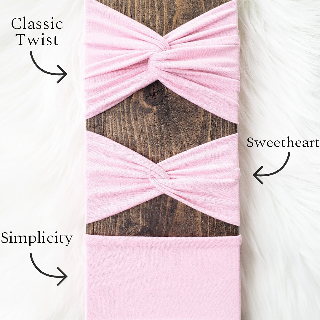 Bunny's Nose Headwrap (Baby Pink)